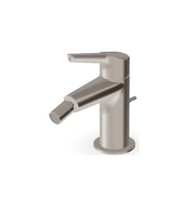 Zucchetti Medameda Bateria bidetowa jednootworowa z korkiem automatycznym Brushed Nickiel ZMM387.C3