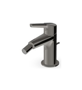 Zucchetti Medameda Bateria bidetowa jednootworowa z korkiem automatycznym Metal Black ZMM387.C50
