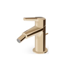 Zucchetti Medameda Bateria bidetowa jednootworowa z korkiem automatycznym British Gold PVD ZMM387.P30