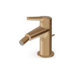 Zucchetti Medameda Bateria bidetowa jednootworowa z korkiem automatycznym Brushed British Gold PVD ZMM387.P31
