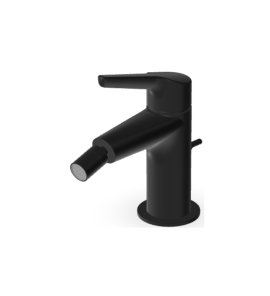 Zucchetti Medameda Bateria bidetowa jednootworowa z korkiem automatycznym Brushed Total Black PVD ZMM387.P81