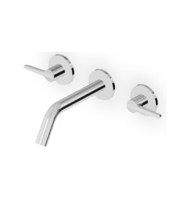 Zucchetti Medameda Bateria umywalkowa 3-otworowa 175 mm podtynkowa - element zewnętrzny Chrom ZMM5765