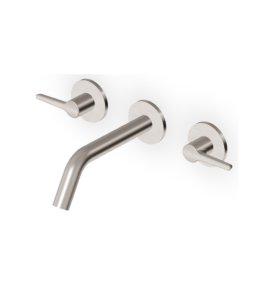 Zucchetti Medameda Bateria umywalkowa 3-otworowa 175 mm podtynkowa - element zewnętrzny Brushed Nickiel ZMM5765.C3