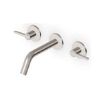 Zucchetti Medameda Bateria umywalkowa 3-otworowa 175 mm podtynkowa - element zewnętrzny Brushed Nickiel ZMM5765.C3