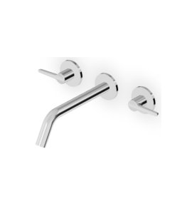 Zucchetti Medameda Bateria umywalkowa 3-otworowa 215 mm podtynkowa - element zewnętrzny Chrom ZMM5766
