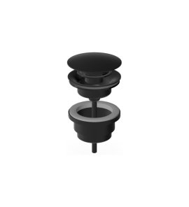 Zucchetti Medameda Korek klik-klak uniwersalny Brushed Total Black PVD R97755.P81