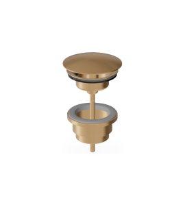 Zucchetti Medameda Korek klik-klak uniwersalny Brushed British Gold PVD R97760.P31