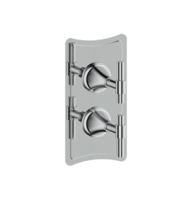Burlington Strand Bateria prysznicowa podtynkowa termostatyczna z zaworem odcinającym chrom SN1000RC