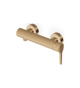 Zucchetti Medameda Bateria natryskowa jednouchwytowa ścienna Brushed British Gold PVD ZMM076.P31