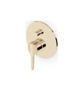 Zucchetti Medameda Bateria wannowo-natryskowa podtynkowa - element zewnętrzny British Gold PVD ZMM775.P30