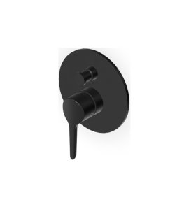 Zucchetti Medameda Bateria wannowo-natryskowa podtynkowa - element zewnętrzny Brushed Total Black PVD ZMM775.P81