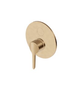 Zucchetti Medameda Bateria wannowo-natryskowa podtynkowa - element zewnętrzny Brushed British Gold PVD ZMM776.P31