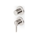 Zucchetti Medameda Bateria wannowo-natryskowa podtynkowa 2-drożna - element zewnętrzny Brushed Nickiel ZMM778.C3