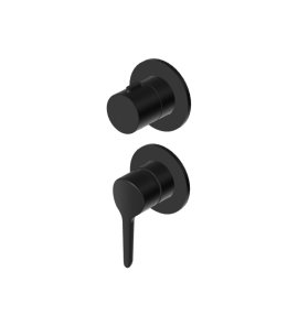 Zucchetti Medameda Bateria wannowo-natryskowa podtynkowa 2-drożna - element zewnętrzny Brushed Total Black PVD ZMM778.P81