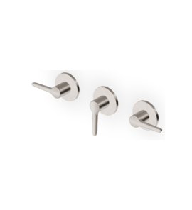 Zucchetti Medameda Bateria wannowo-natryskowa podtynkowa 2-drożna - element zewnętrzny Brushed Nickiel ZMM5695.C3