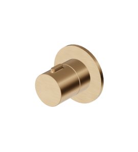 Zucchetti Medameda Zawór/przełącznik 2-drożny podtynkowy - element zewnętrzny Brushed British Gold PVD Z94629.P31