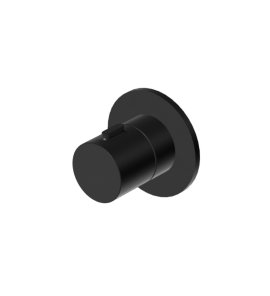 Zucchetti Medameda Zawór/przełącznik 2-drożny podtynkowy - element zewnętrzny Brushed Total Black PVD Z94629.P81