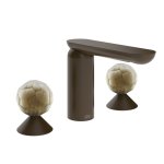 Gessi Perle Bateria umywalkowa 3-otworowa bez korka dark bronze/murano battuto 74445.845