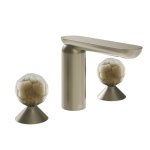 Gessi Perle Bateria umywalkowa 3-otworowa bez korka finox brushed nickel/murano battuto 74445.149
