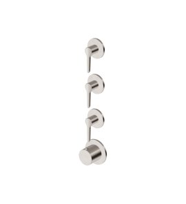 Zucchetti Medameda Bateria termostatyczna natryskowa podtynkowa 4-otworowa - element zewnętrzny Brushed Nickiel ZMM803.C3