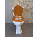      Burlington Kompakt WC biały/złoty z deską wolnoopadającą dąb P5+S16+C3+SP813+SP390GOLD+A51GOLD WYPRZEDAŻ EKSPOZYCJI!!