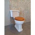      Burlington Kompakt WC biały/złoty z deską wolnoopadającą dąb P5+S16+C3+SP813+SP390GOLD+A51GOLD WYPRZEDAŻ EKSPOZYCJI!!