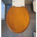      Burlington Kompakt WC biały/złoty z deską wolnoopadającą dąb P5+S16+C3+SP813+SP390GOLD+A51GOLD WYPRZEDAŻ EKSPOZYCJI!!