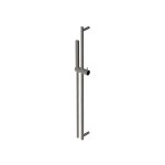 Zucchetti Drążek prysznicowy 800 mm ze słuchawką i wężem Metal Black Z95182.C50