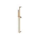 Zucchetti Drążek prysznicowy 800 mm ze słuchawką i wężem Brushed British Gold PVD Z95182.P31
