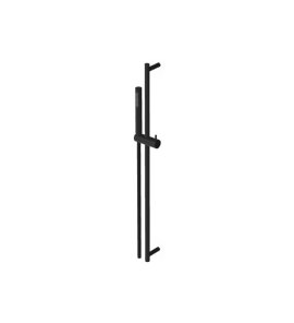 Zucchetti Drążek prysznicowy 800 mm ze słuchawką i wężem Brushed Total Black PVD Z95182.P81