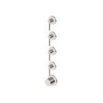 Zucchetti Medameda Bateria termostatyczna natryskowa podtynkowa 5-otworowa - element zewnętrzny Brushed Nickiel ZMM804.C3