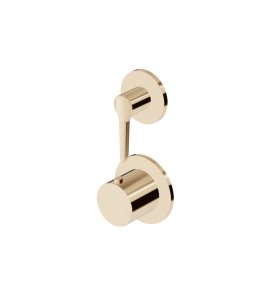 Zucchetti Medameda Bateria termostatyczna natryskowa podtynkowa 2-otworowa 2-drożna - element zewnętrzny British Gold PVD ZMM806.P30