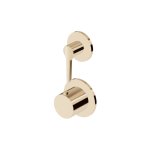Zucchetti Medameda Bateria termostatyczna natryskowa podtynkowa 2-otworowa 2-drożna - element zewnętrzny British Gold PVD ZMM806.P30