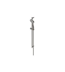 Zucchetti Medameda Drążek prysznicowy 800 mm ze słuchawką i wężem Metal Black Z95181.C50