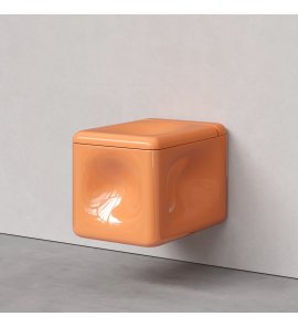 Trone Orgueil Miska wisząca bezrantowa 53,5x37 z deską wolnoopadającą peach ORQUEILPEACH