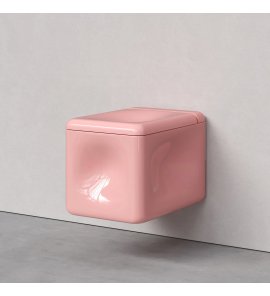 Trone Orgueil Miska wisząca bezrantowa 53,5x37 z deską wolnoopadającą pink ORQUEILPINK