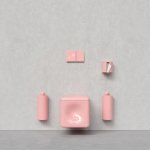 Trone Orgueil Miska wisząca bezrantowa 53,5x37 z deską wolnoopadającą pink ORQUEILPINK