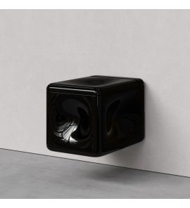 Trone Orgueil Miska wisząca bezrantowa 53,5x37 z deską wolnoopadającą black ORQUEILBLACK