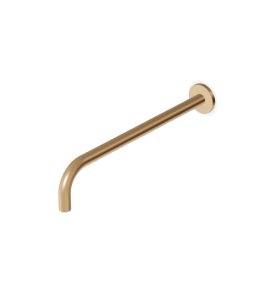 Zucchetti Medameda Ramię ścienne do deszczownicy 350 mm Brushed British Gold PVD Z93027.P31