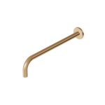 Zucchetti Medameda Ramię ścienne do deszczownicy 350 mm Brushed British Gold PVD Z93027.P31