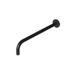 Zucchetti Medameda Ramię ścienne do deszczownicy 350 mm Brushed Total Black PVD Z93027.P81