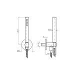 Zucchetti Medameda Zestaw prysznicowy Brushed Nikiel Z93927.C3