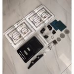 Galatea Design przycisk spłukujący WC do zabudowy płytką, czarny GDBAZACTG
