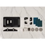 Galatea Design przycisk spłukujący WC do zabudowy płytką, czarny GDBAZACTG