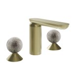 Gessi Perle Bateria umywalkowa 3-otworowa bez korka brass brushed pvd/murano pulegoso 74665.727