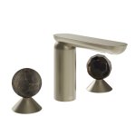Gessi Perle Bateria umywalkowa 3-otworowa bez korka finox brushed nickel/emperador dark marble/murano sfaccettato 74125.149