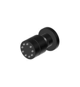 Zucchetti Dysza boczna do natrysku Brushed Total Black PVD Z92896.P81