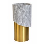 Galatea Design Lithos umywalka wolnostojąca przyścienna 45 cm Stone / Brushed Gold GDSS01BRG