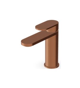 Zucchetti Octo X Bateria umywalkowa jednootworowa bez korka Brushed Copper PVD ZOX564.XP91