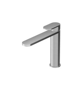 Zucchetti Octo X Bateria umywalkowa jednootworowa z wydłużoną wylewką bez korka Brushed stainless Steel ZOX566.X